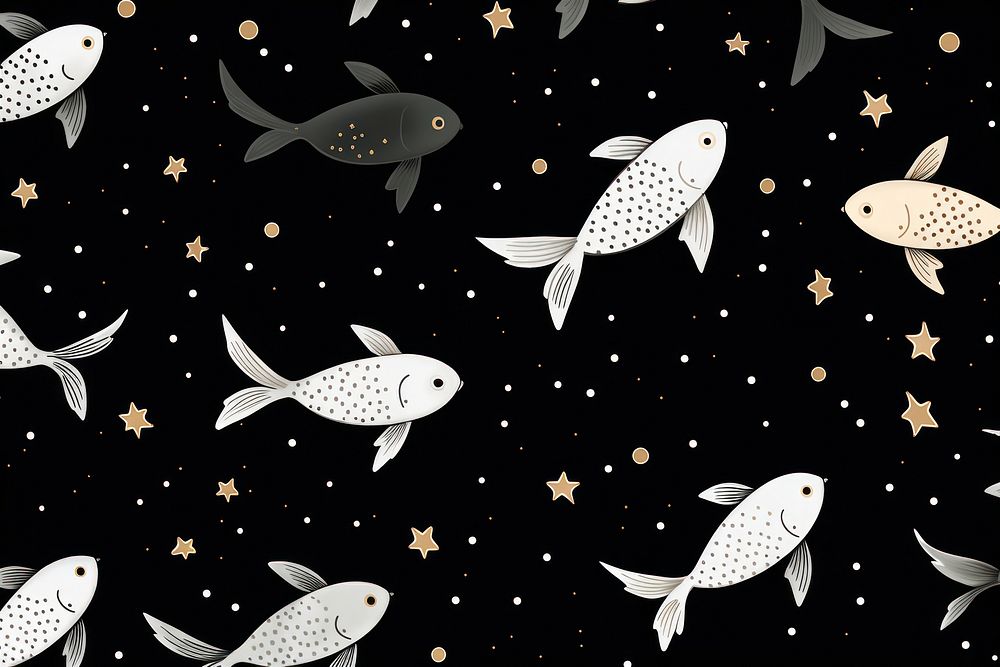 Koi backgrounds fish constellation. AI generated Image by rawpixel.