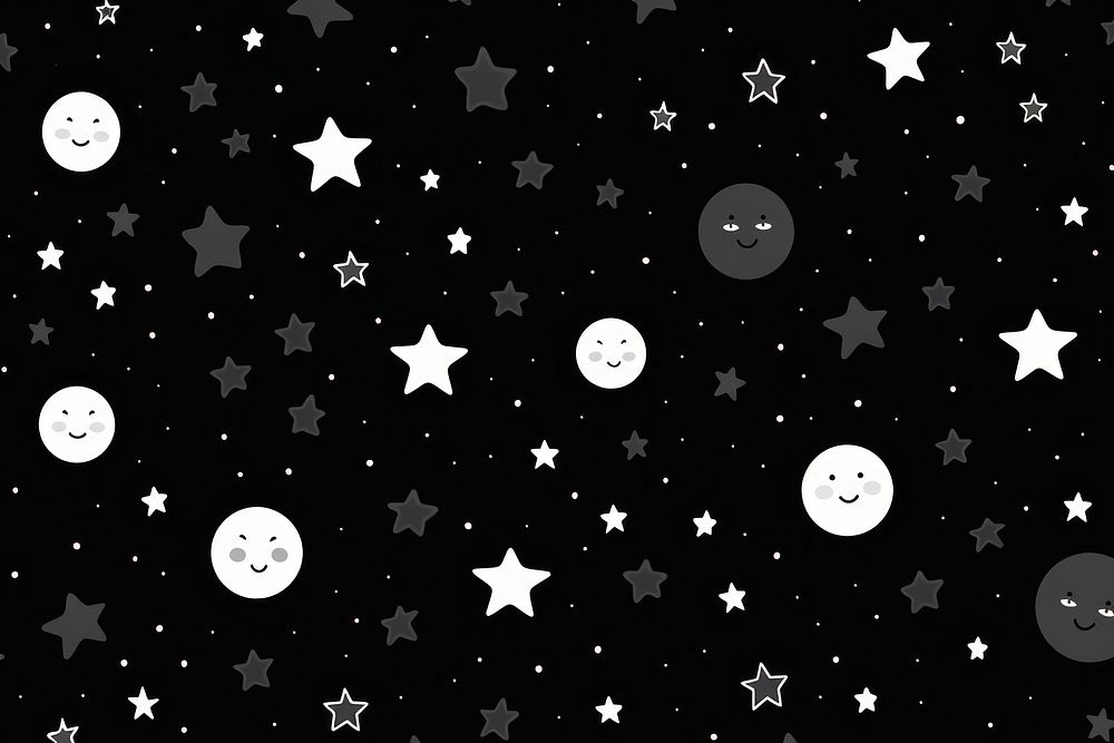 Star backgrounds pattern night. AI generated Image by rawpixel.
