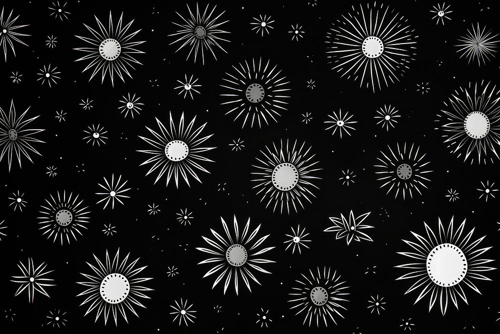 Sun backgrounds fireworks pattern. AI generated Image by rawpixel.