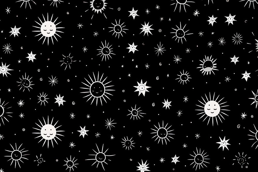 Solar slytem backgrounds pattern black. AI generated Image by rawpixel.