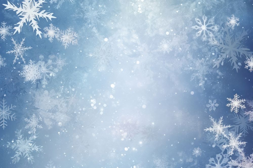 Snowflakes blue background backgrounds illuminated. AI generated Image by rawpixel.