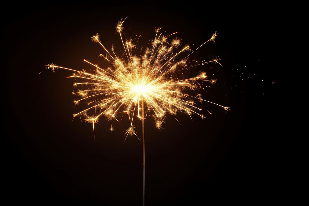 Burning shiny sparkler fireworks outdoors burning. AI generated Image by rawpixel.