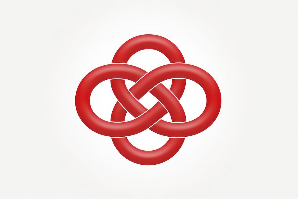 Chinese infinity knot symbol red technology dynamite. AI generated Image by rawpixel.