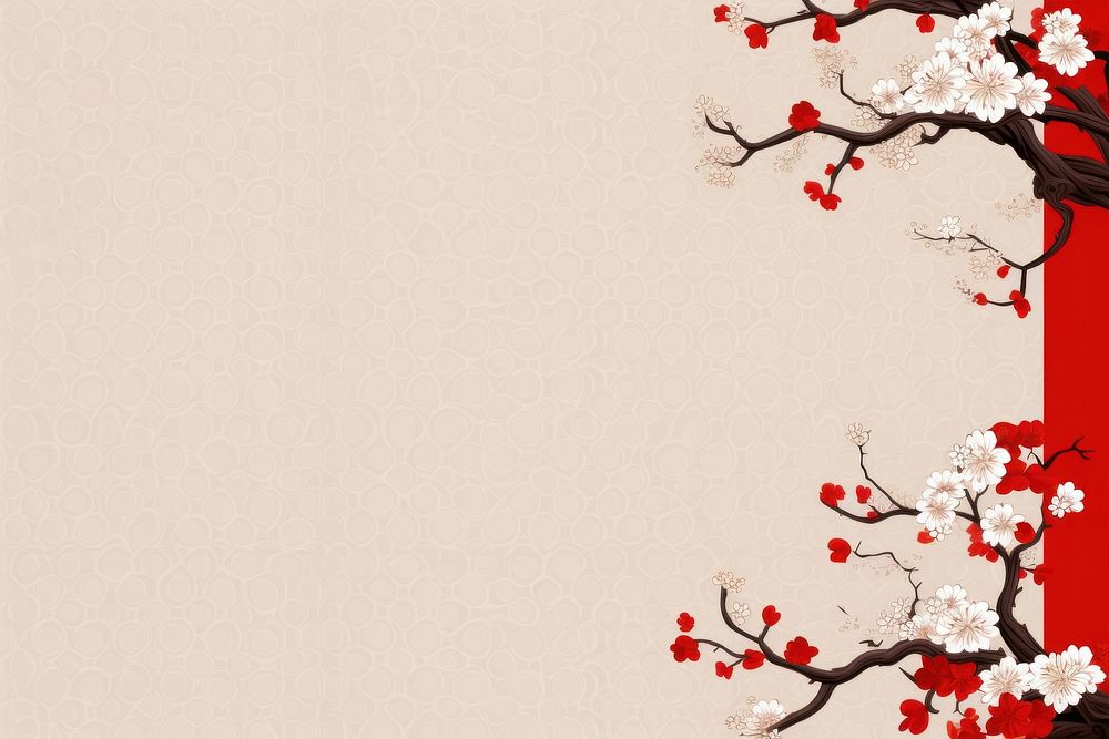 Chinese backgrounds blossom cherry. AI generated Image by rawpixel.