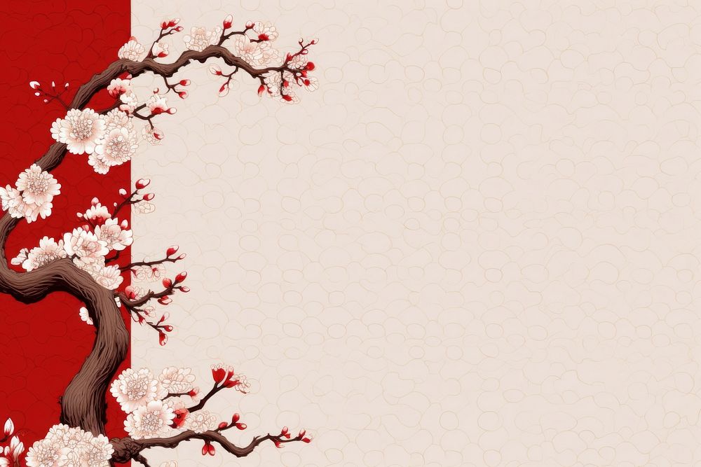Sylvan background Chinese backgrounds blossom. AI generated Image by rawpixel.