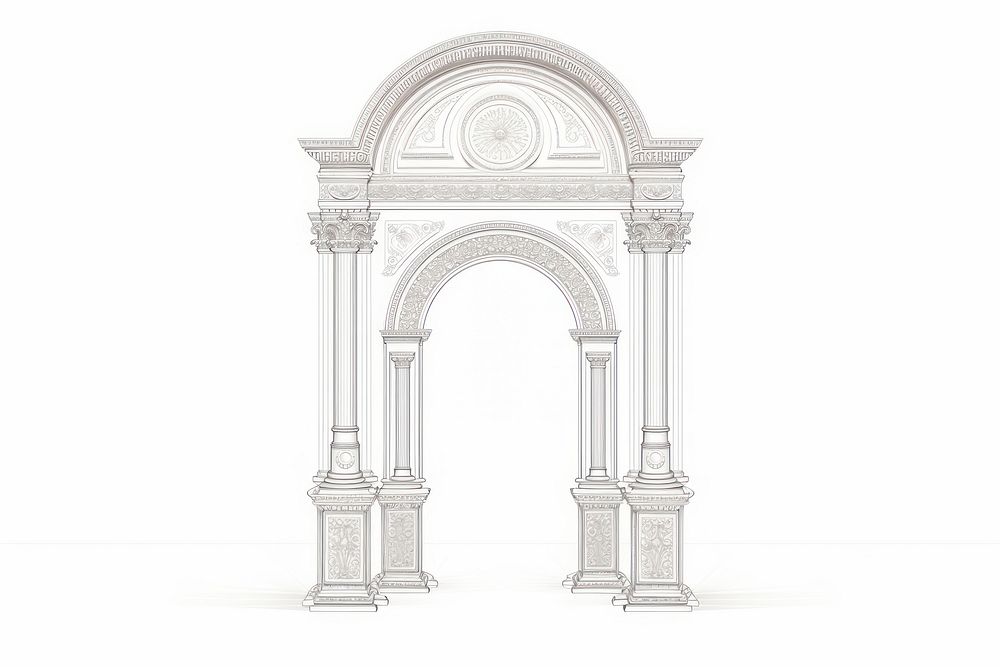 Doorway arch architecture column. AI | Premium Photo Illustration ...