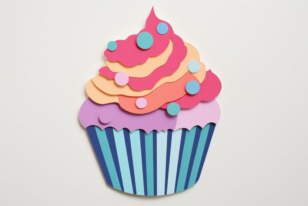 Cup cake cupcake dessert icing. AI generated Image by rawpixel.