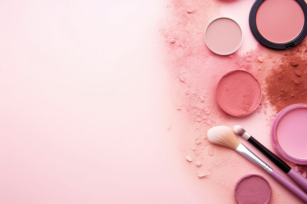 Cosmetics lipstick brush pink. AI generated Image by rawpixel.