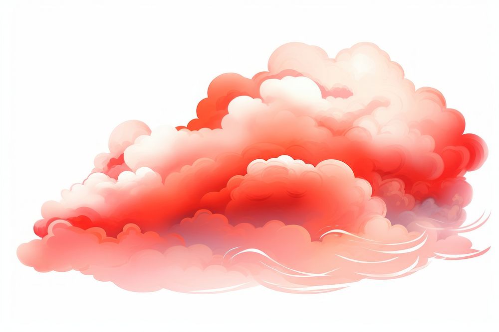 Cloud cloud smoke red. AI generated Image by rawpixel.
