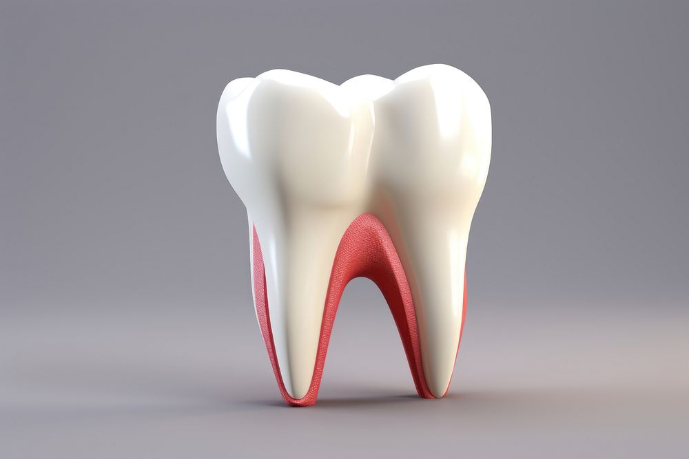Dental 3d model teeth dental health toothbrush. AI generated Image by rawpixel.