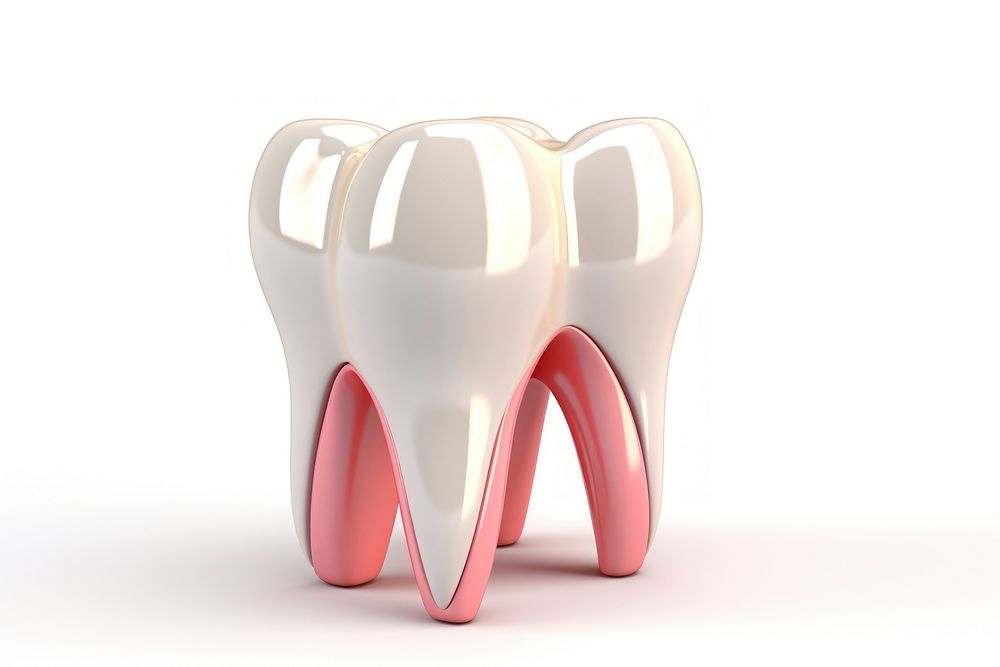 Dental 3d model teeth white background dental health. AI generated Image by rawpixel.