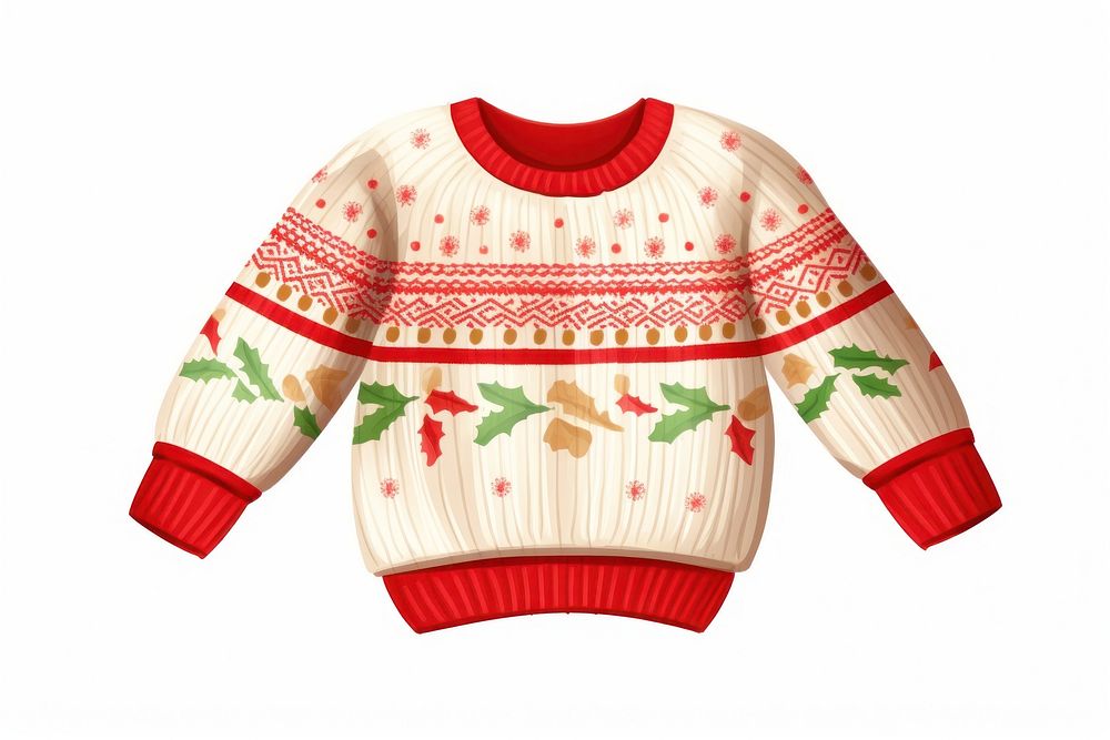 Cute Christmas sweater sweatshirt christmas red. AI generated Image by rawpixel.