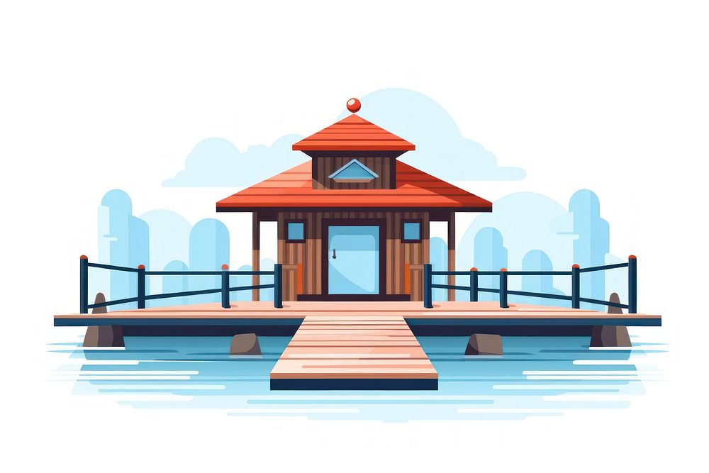 Dock architecture outdoors gazebo. AI generated Image by rawpixel.