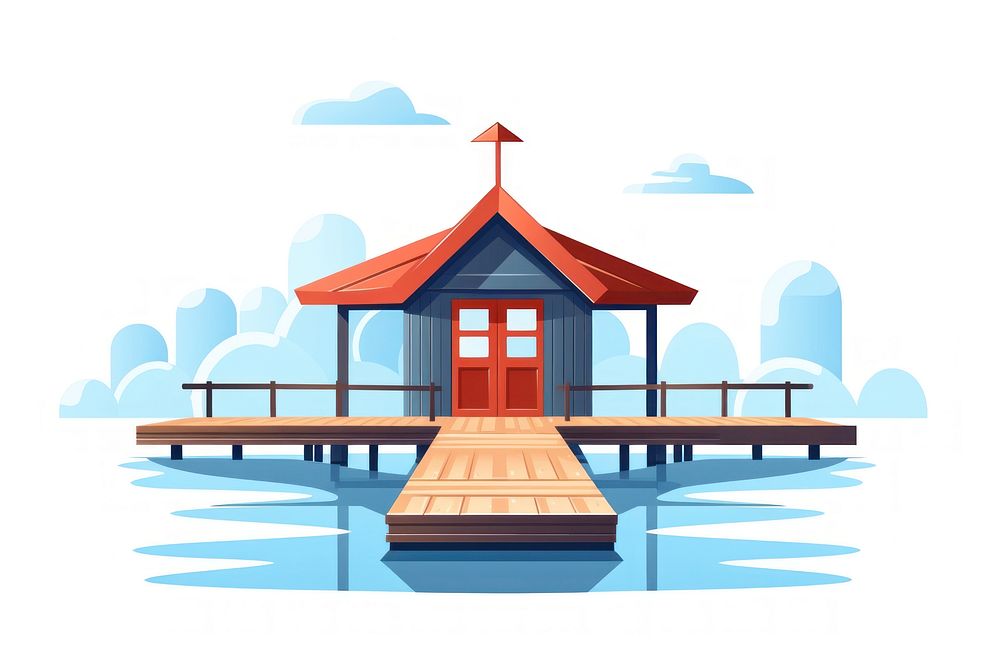 Dock outdoors pier architecture. AI generated Image by rawpixel.