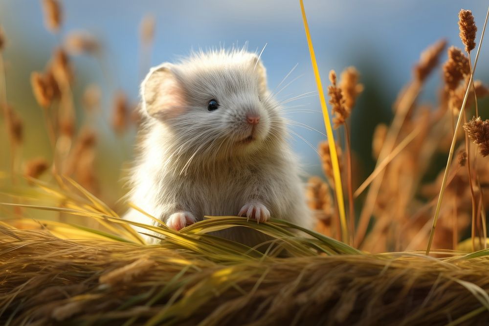 Rodent hamster animal mammal. AI generated Image by rawpixel.