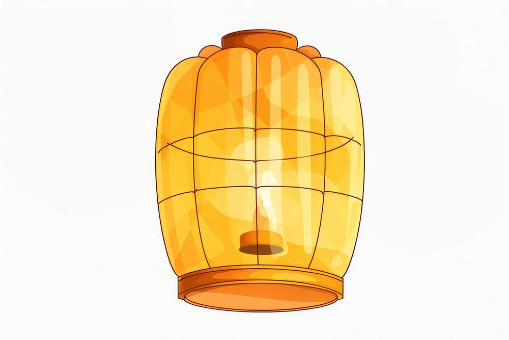 Lantern Flying Lantern lamp white background. AI generated Image by rawpixel.