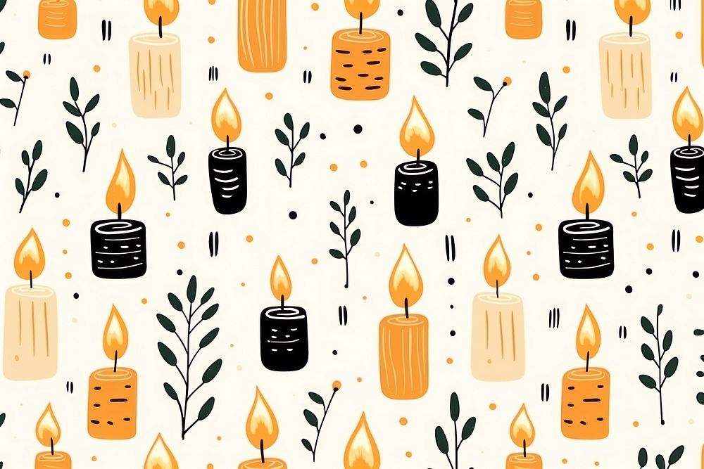 Magic candle pattern backgrounds creativity. AI generated Image by rawpixel.