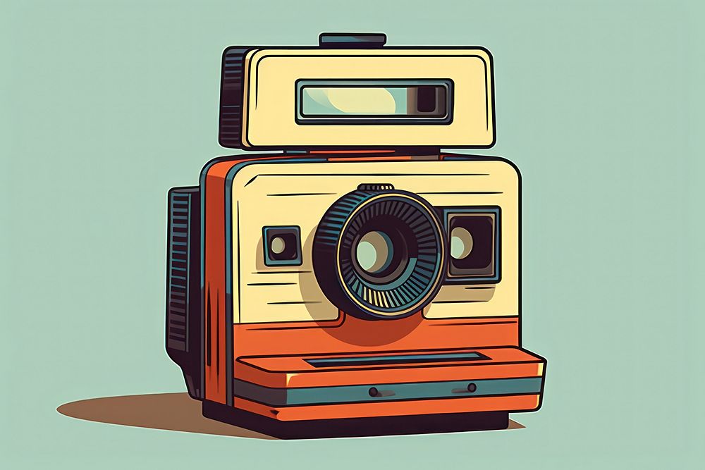 Polaroid camera electronics technology. AI generated Image by rawpixel.