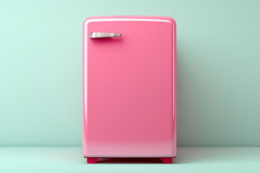 Retro Compact Refrigerator refrigerator technology appliance. AI generated Image by rawpixel.