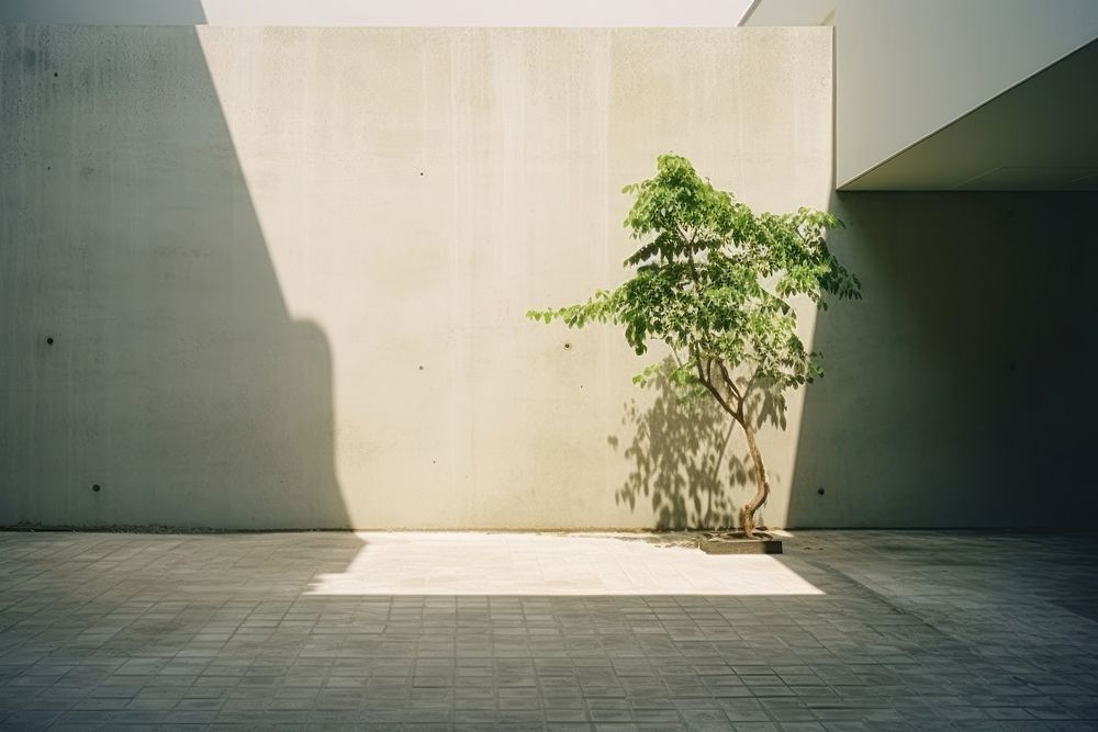 Architecture building light plant. AI generated Image by rawpixel.