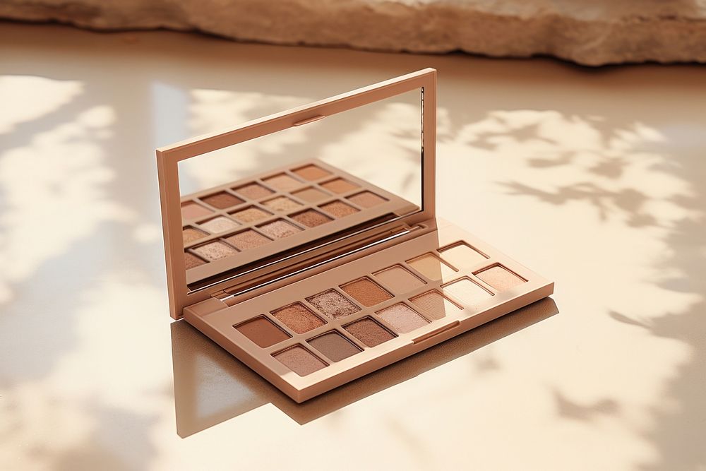 Cosmetics palette electronics chocolate. AI generated Image by rawpixel.