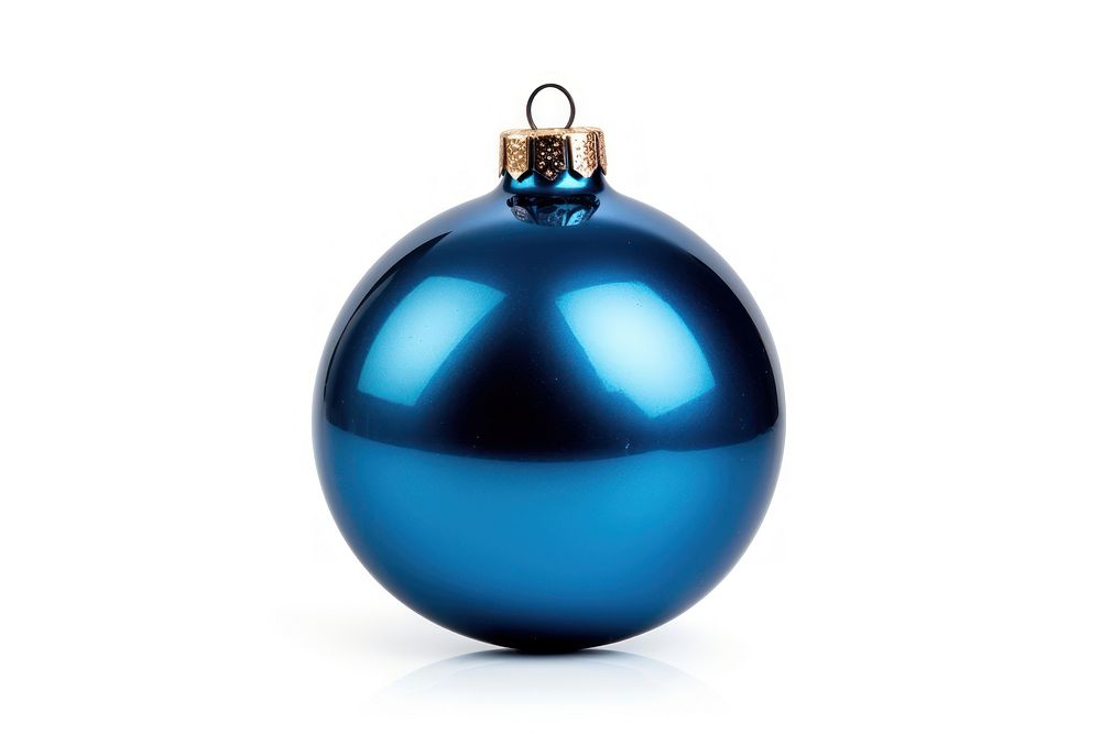 Blue Christmas bauble christmas jewelry sphere. AI generated Image by rawpixel.