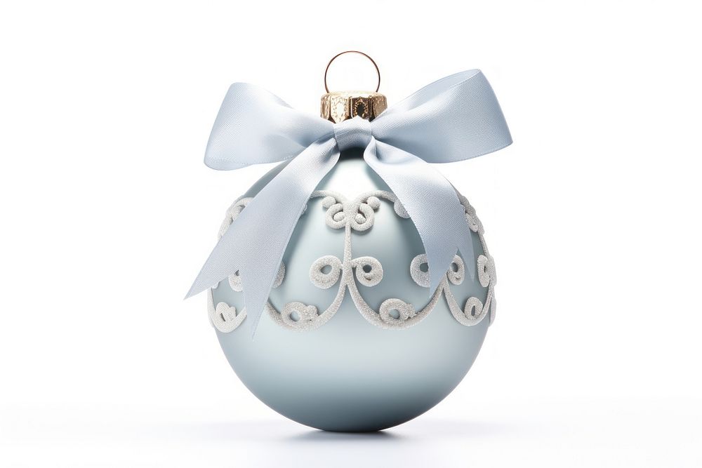 PNG Blue pastel Christmas bauble christmas ribbon blue. AI generated Image by rawpixel.
