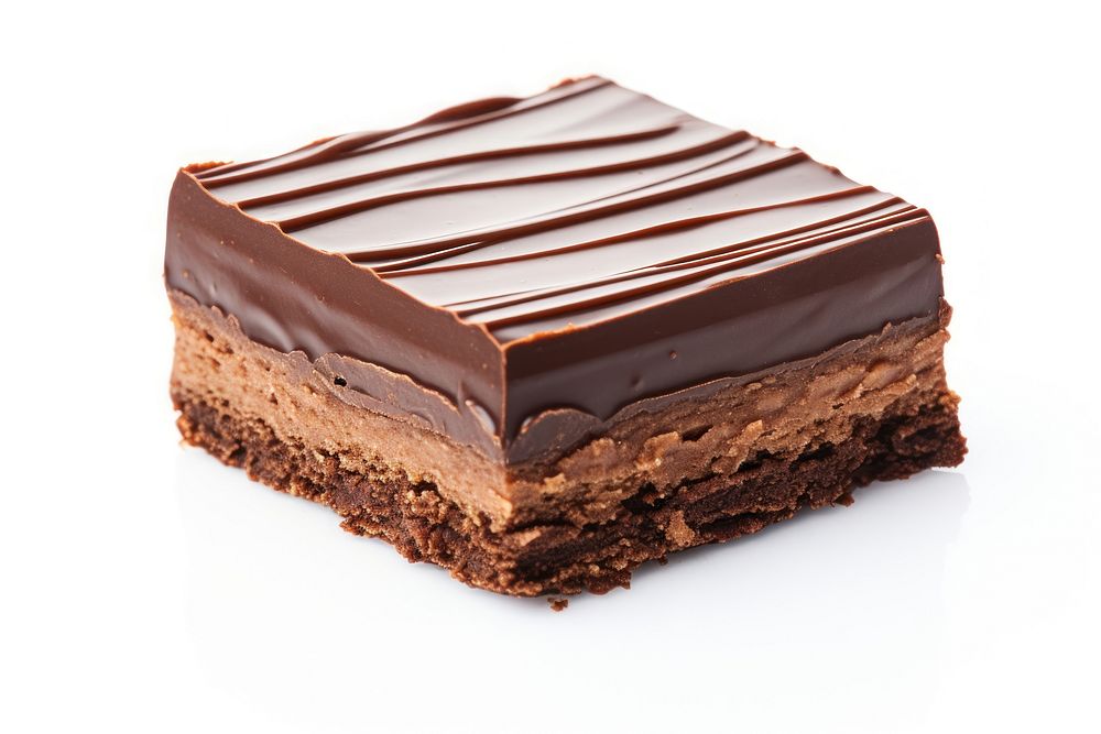 Chocolate slice confectionery dessert food. AI generated Image by rawpixel.