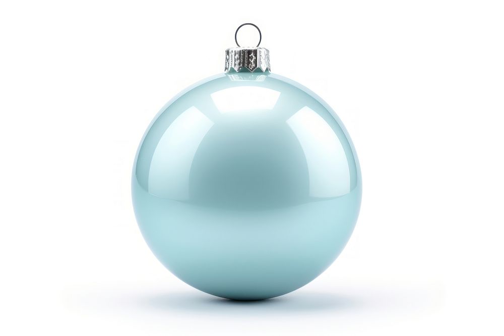 Cute Blue pastel Christmas bauble christmas sphere blue. AI generated Image by rawpixel.