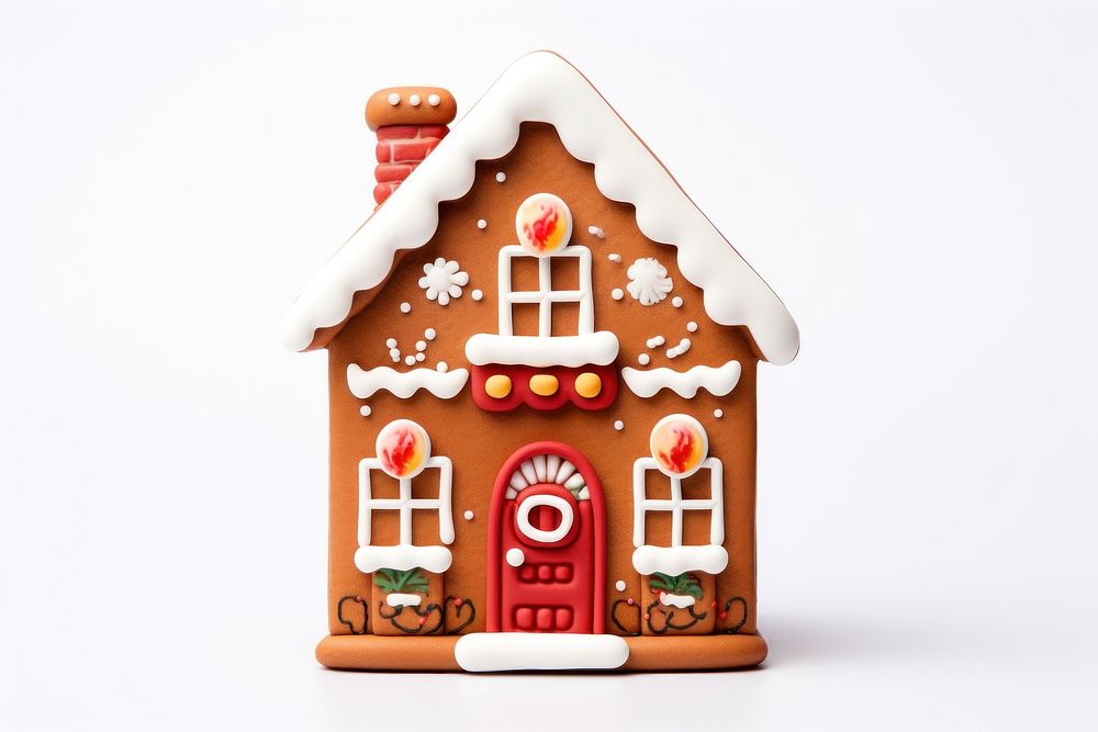 Cute christmas house cookie gingerbread dessert food. 