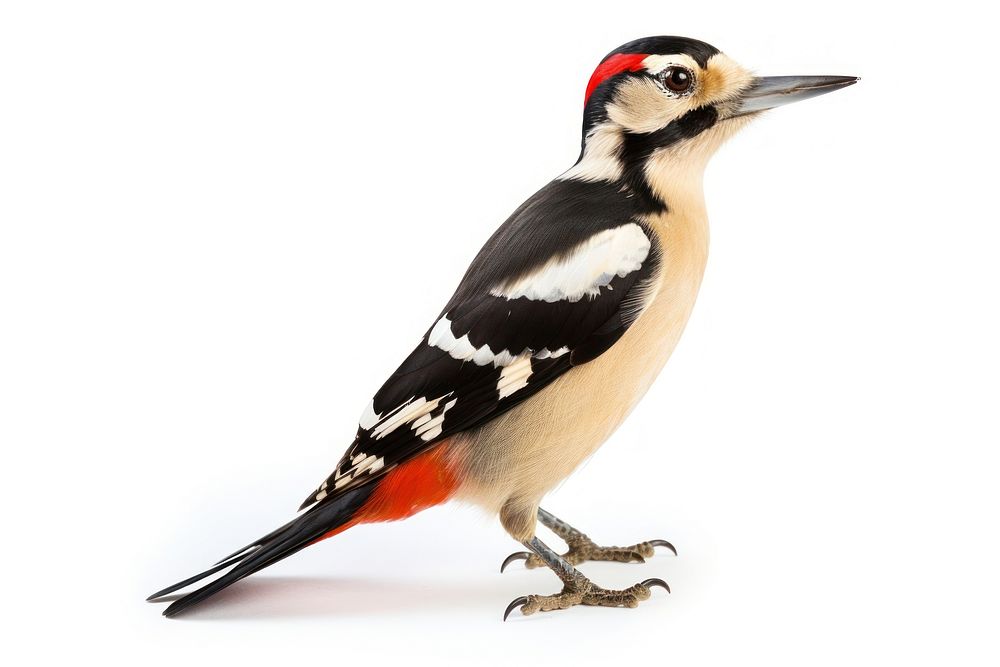 Great Spotted Woodpecker woodpecker animal bird. AI generated Image by rawpixel.
