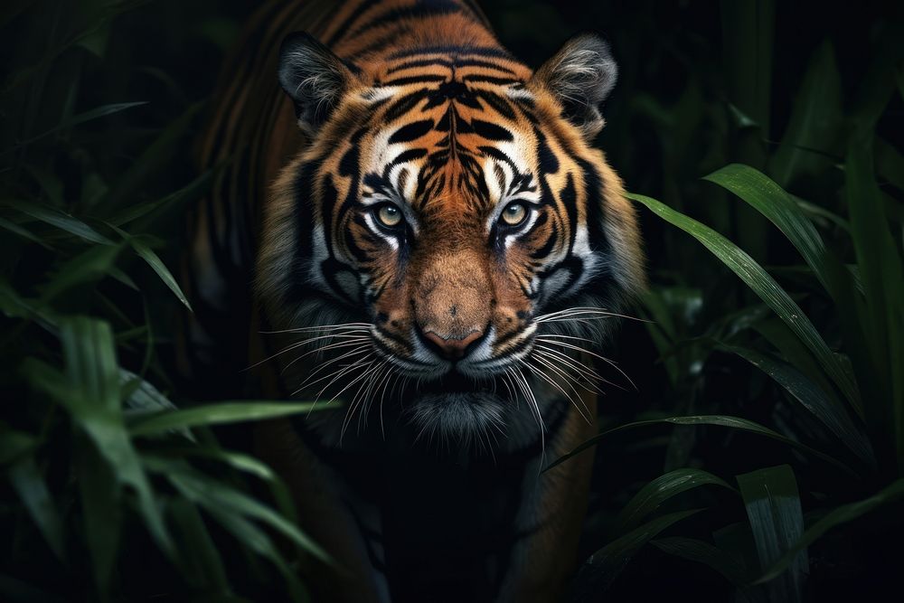 Gallery tiger wildlife animal mammal. AI generated Image by rawpixel.