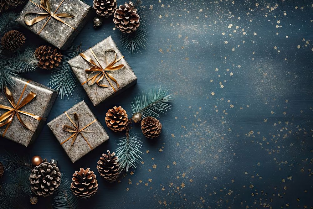 Backgrounds christmas gift box. AI generated Image by rawpixel.