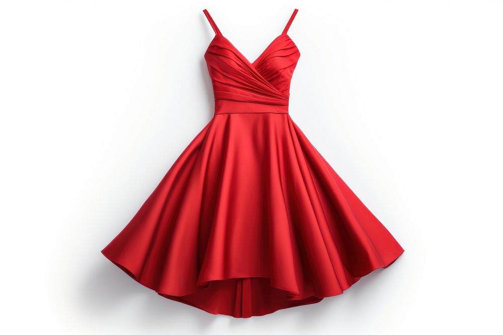 Red dress fashion gown red. AI generated Image by rawpixel.