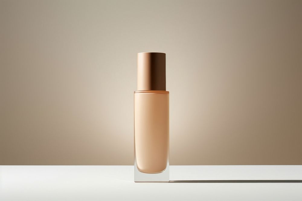 Foundation bottle cosmetics perfume simplicity. AI generated Image by rawpixel.