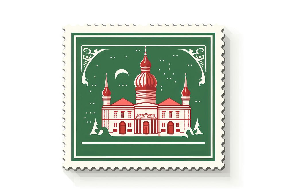 Postage text architecture building. AI generated Image by rawpixel.