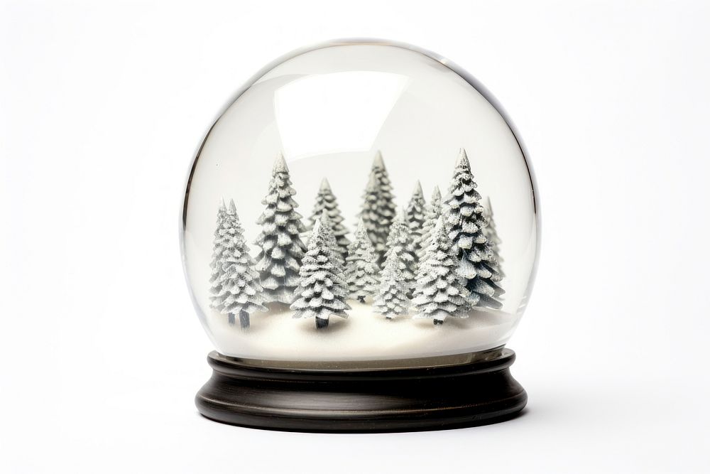 Glass snow globe Christmas decorative design christmas plant glass. AI generated Image by rawpixel.