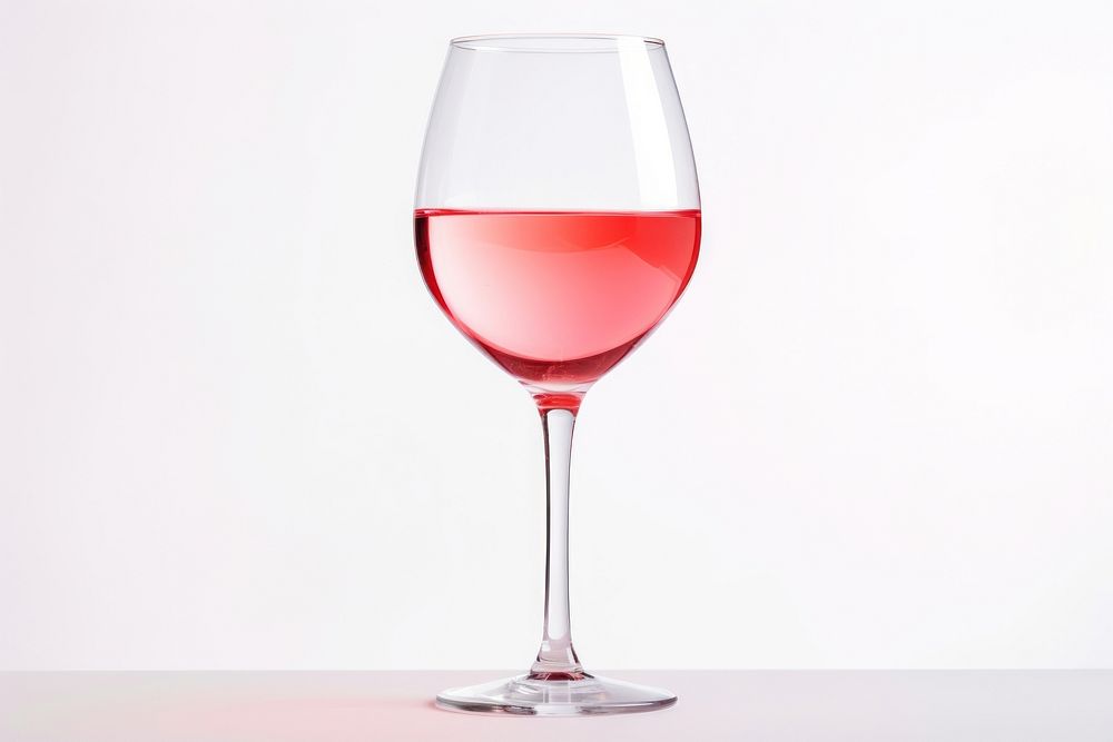Pink wine bottle glass drink. AI generated Image by rawpixel.