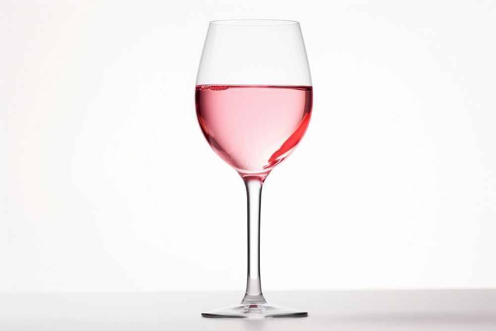 Pink wine bottle drink glass. AI generated Image by rawpixel.