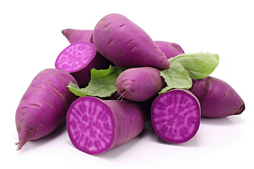 Purple yams fruit plant food. AI generated Image by rawpixel.