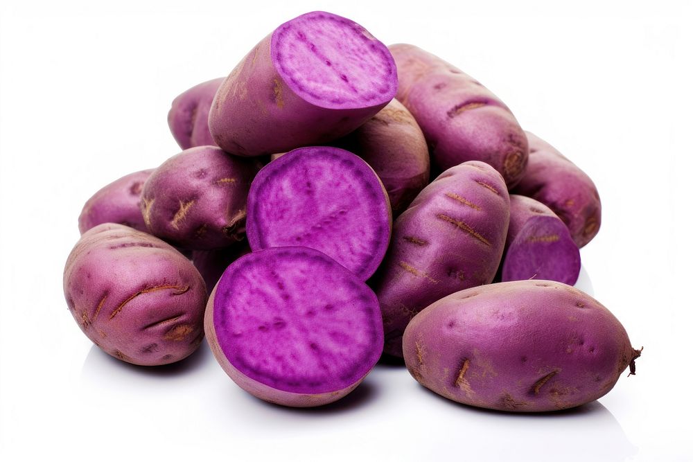 Purple yams vegetable plant food. AI generated Image by rawpixel.