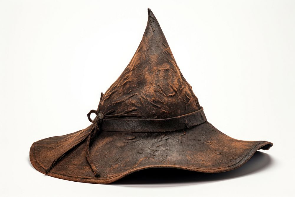 Witch hat white background headgear clothing. AI generated Image by rawpixel.