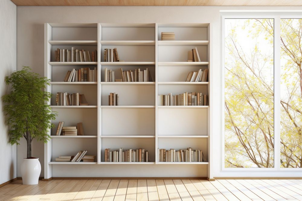 Bookcase bookcase bookshelf furniture. AI generated Image by rawpixel.