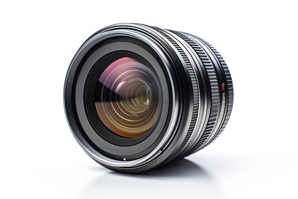 Camera lens white background teleconverter electronics. AI generated Image by rawpixel.