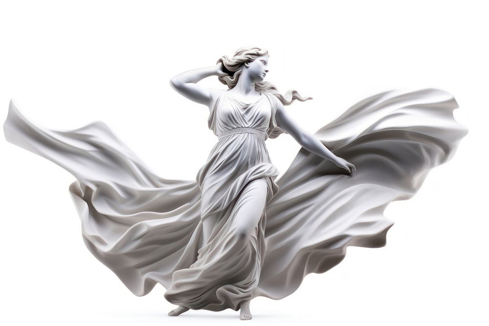 Sculpture white white background representation. AI generated Image by rawpixel.