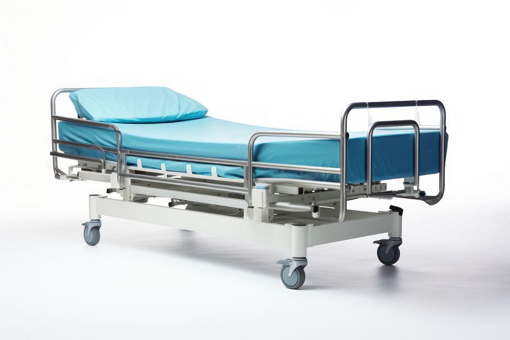 Hospital stretcher furniture bed. AI generated Image by rawpixel.