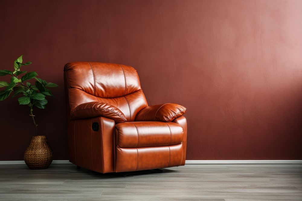Recliner recliner furniture armchair. AI generated Image by rawpixel.