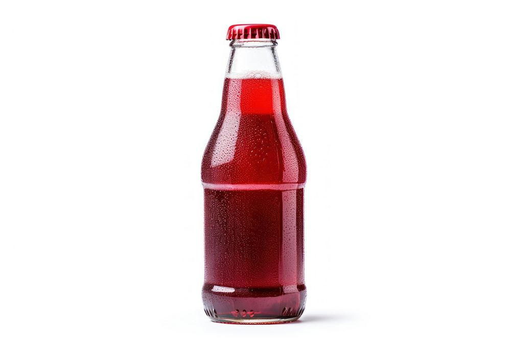 Craft soda bottle drink white background. AI generated Image by rawpixel.