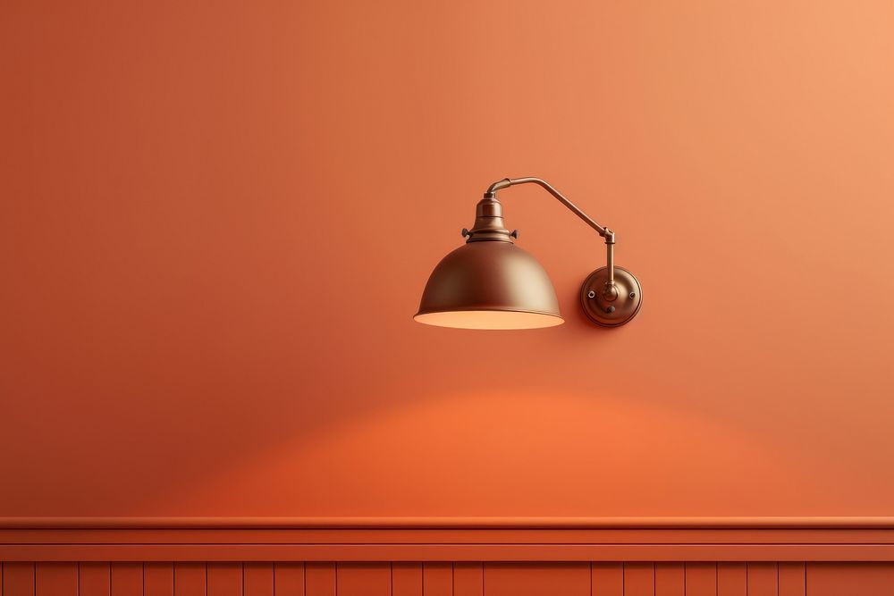 Wall mounted lamp lampshade architecture illuminated. AI generated Image by rawpixel.