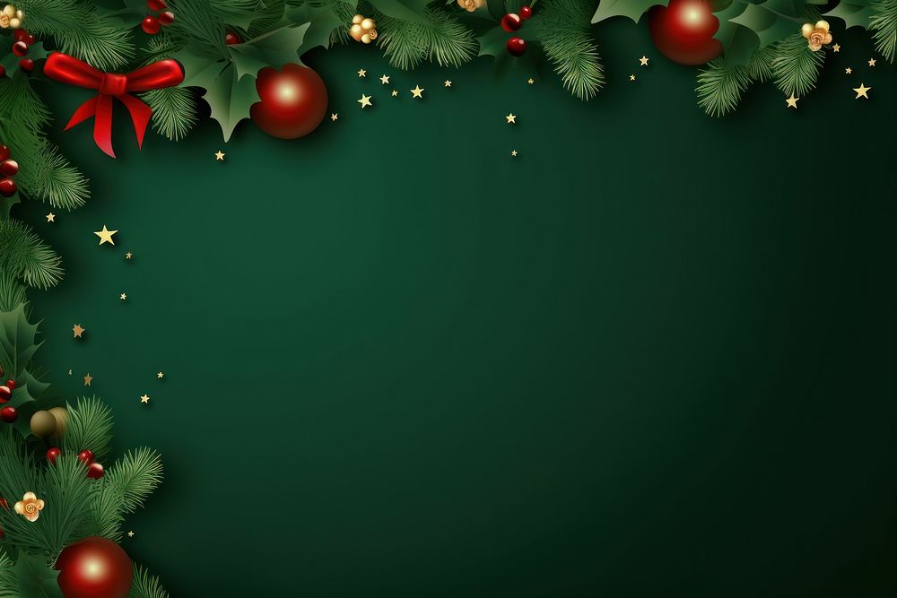 Christmas green background backgrounds plant tree. AI generated Image by rawpixel.